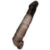 ЧЁРНАЯ УДЛИНЯЮЩАЯ НАСАДКА НА ПЕНИС (ПЛЮС 7 СМ). Вид 1.