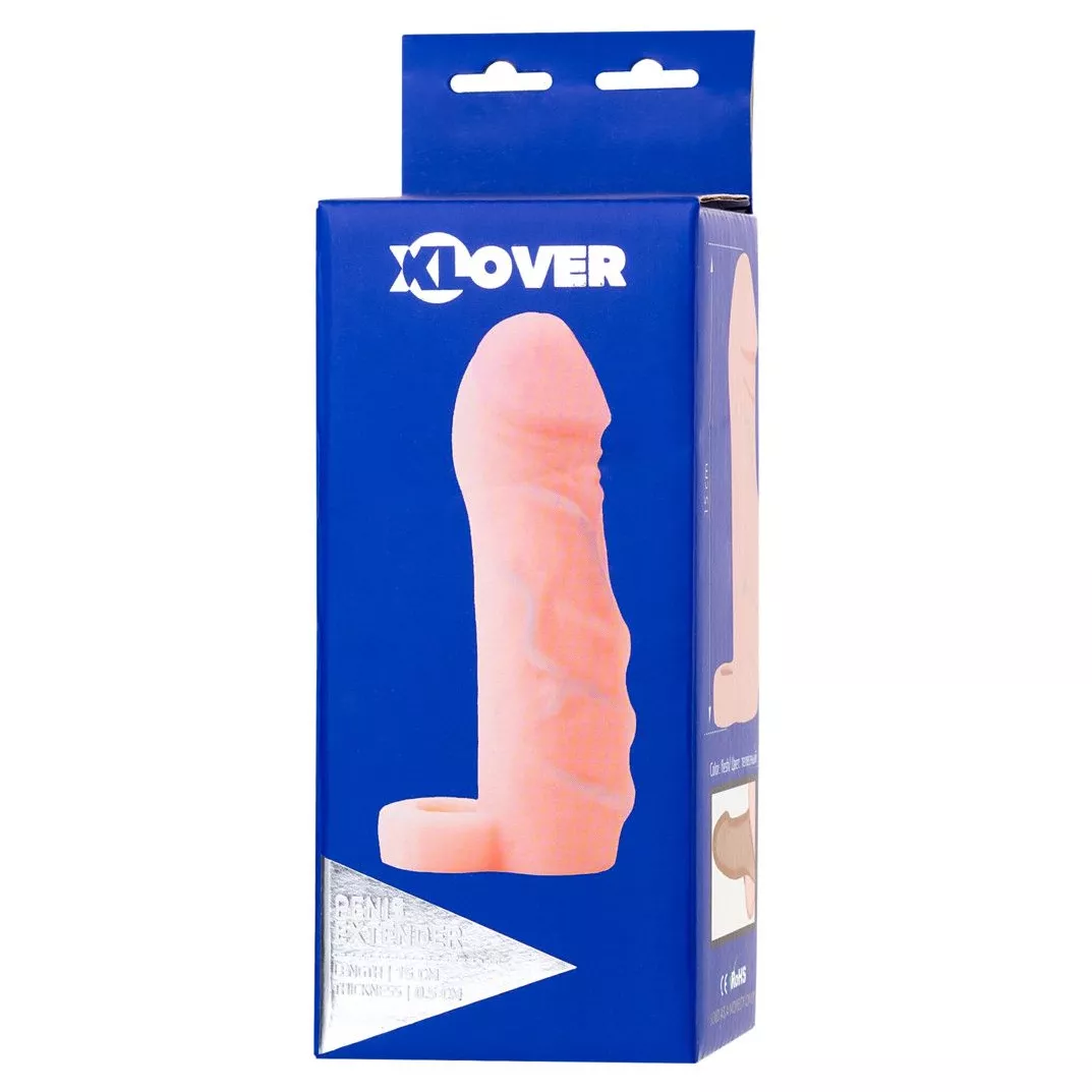 УДЛИНЯЮЩАЯ НАСАДКА XLOVER INCREASE  С КОЛЬЦОМ 15 СМ (ПЛЮС 3 СМ). Вид 4.