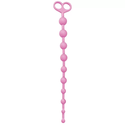 РОЗОВАЯ АНАЛЬНАЯ ЦЕПОЧКА ИЗ 10 ЗВЕНЬЕВ ANAL JUGGLING BALL SILICONE. Вид 1.