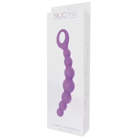 АНАЛЬНЫЕ ШАРИКИ CATERPILL ASS SILICONE PURPLE (ФИОЛЕТОВЫЕ). Вид 2.