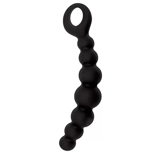 АНАЛЬНЫЕ ШАРИКИ CATERPILL ASS SILICONE BLACK (ЧЕРНЫЕ). Вид 1.