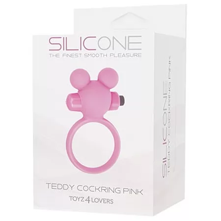 ЭРЕКЦИОННОЕ КОЛЬЦО С ВИБРАЦИЕЙ TEDDY COCKRING SILICONE. Вид 2.