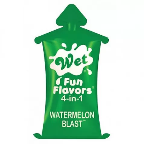 ЛУБРИКАНТ WATERMELON BLAST СО ВКУСОМ АРБУЗА (ПРОБНИК, 10 МЛ). Вид 1.