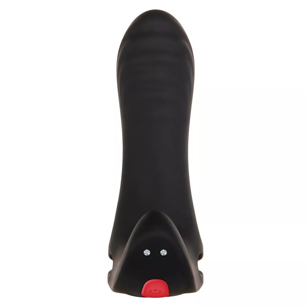 ЧЕРНАЯ НАСАДКА-ЭРЕКТОР С ПУЛЬТОМ ДУ VIBRATING GIRTH ENHANCER. Вид 3.