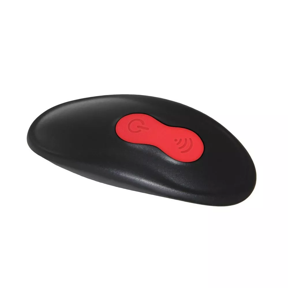 ЧЕРНАЯ НАСАДКА-ЭРЕКТОР С ПУЛЬТОМ ДУ VIBRATING GIRTH ENHANCER. Вид 7.