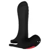 ЧЕРНАЯ НАСАДКА-ЭРЕКТОР С ПУЛЬТОМ ДУ VIBRATING GIRTH ENHANCER. Вид 2.